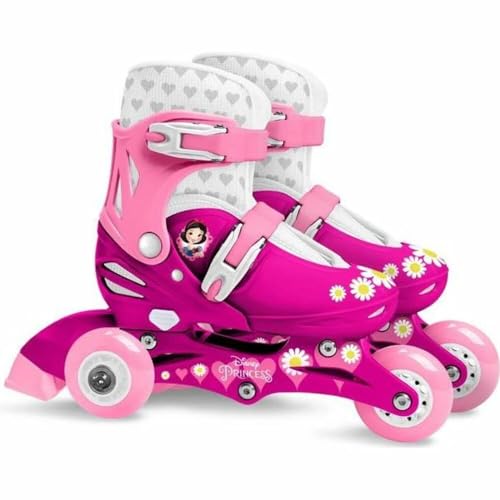 Stamp J100830 Adjustable Two in One 3 Wheels Skate Size 27-30, Rosa, Talla