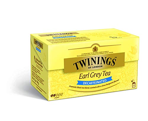 Twinings Earl grey - Té descafeinado, 25 Bolsas