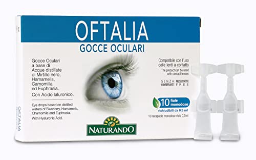 Naturando - Oftalia Colirio Oftalmológico - 10 viales de 10 ml