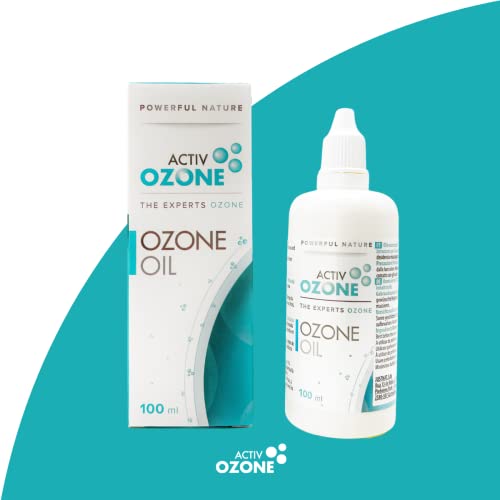 ActivOzone Ozone Oil 800IP 100 ml, Aceite Ozonizado Limpiador, Regenerante, Antiox e Hid, 100% Ppio Activo. Índice de Peróxidos Medio-Alto, 100 mililitro, 1