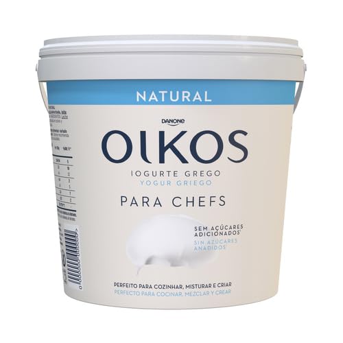Danone (Pack de 2) OIKOS Yogur griego natural sin azúcares añadios, especial para cocinar y mezcla 900 g.