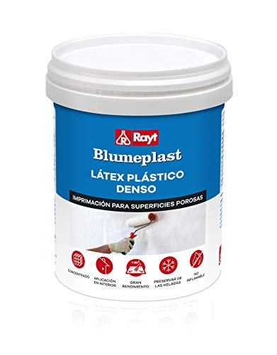 Rayt 157-09 Blumeplast M-20: Látex plástico denso, sellador de superficies de yeso, cemento, estuco, madera, y sellante para manualidades. Secado transparente. 1 kg
