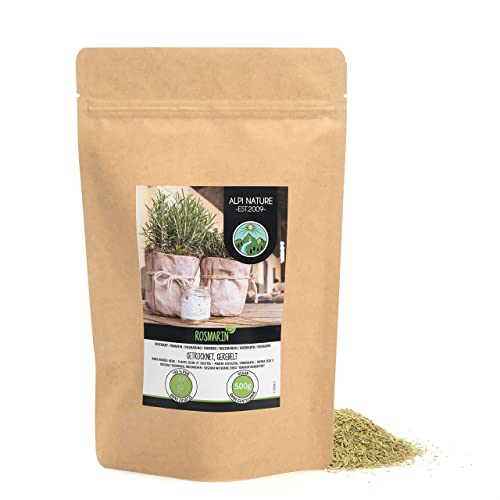 Romero seco (500g), 100% puro y natural para mezclas de especias y té de romero