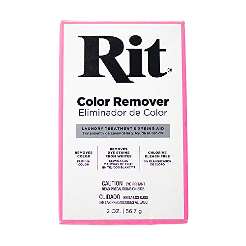 Craft County Rit Dye Powder Color & Rust Remover Ideal para manualidades DIY Funciona en la mayoría de las telas Algodón Nylon, sin cloro