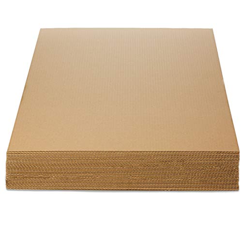 TELECAJAS | Planchas de Cartón Manualidades | Din A1 : 84,1 x 59,4 cms - Grosor: 5mm - Color: Kraft Marrón | Pack de 25