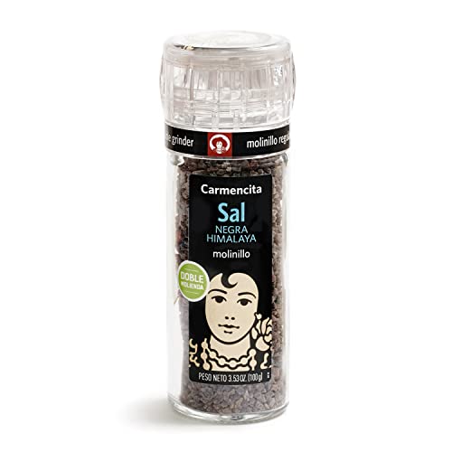Molinillo de sal negra del Himalaya 100 gr. Sal negra para dar gustos a tus platos favoritos