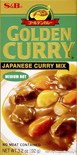 Curry dorado S&B (picante medio) - 92 g