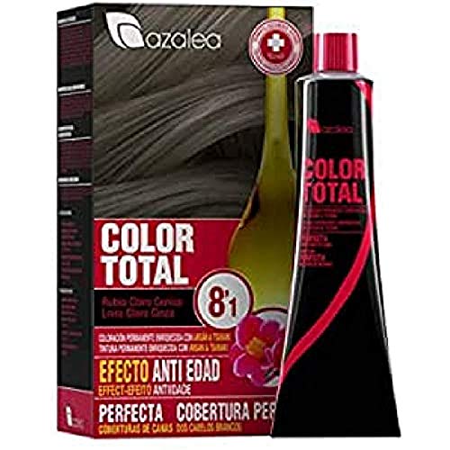 Azalea Total Tinte Capilar Permanente, Color Rubio Claro Ceniza - 224 gr