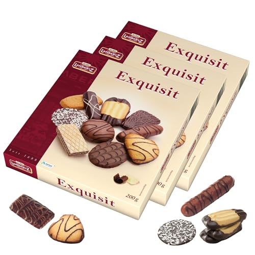 Exquisit Surtido de Galletas y pastas - Delicias con Chocolate y variados – Formato familiar (Exquisit, 3 x2 unidades)