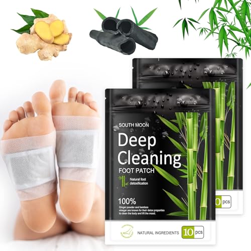 20 Pack parches detox pies, desintoxicacion original, almohadillas limpieza profunda, para aliviar el estres y dormir profundamente