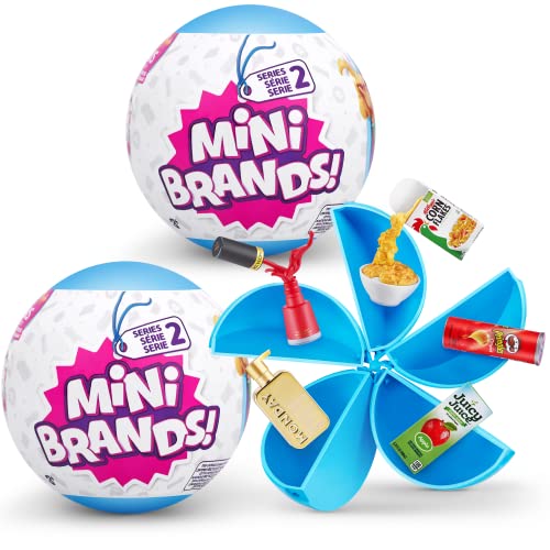 Mini Brands Series 2 Surprise Capsules, Mystery Capsule Real Miniature Brands Collectible Toy, (Pack of 2)