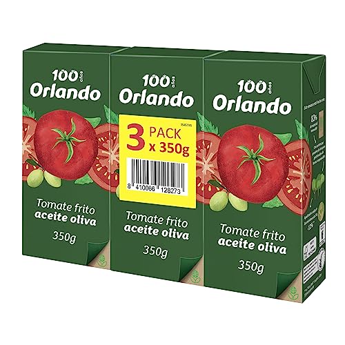 Orlando Tomate Frito Aceite de Oliva Virgen Extra Brik Pack 3 x 350g