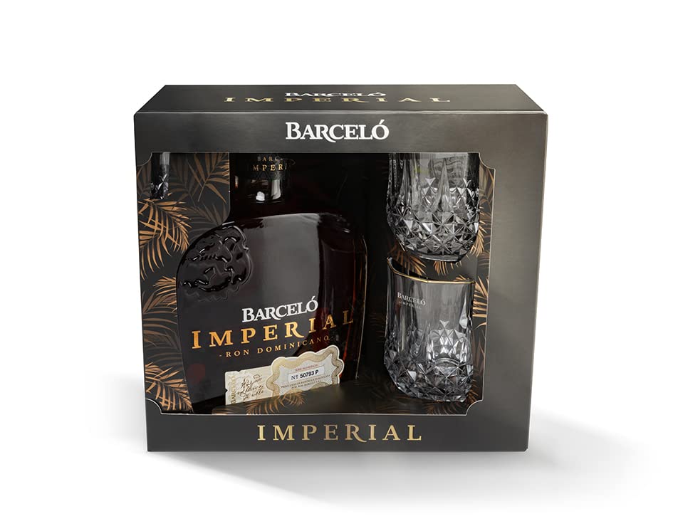 Barceló Imperial Ron Dominicano - Pack con 2 Vasos, 700 ml