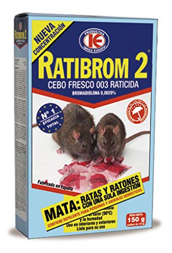 Ratibrom 2 - Cebo Fresco Raticida, 150 gr
