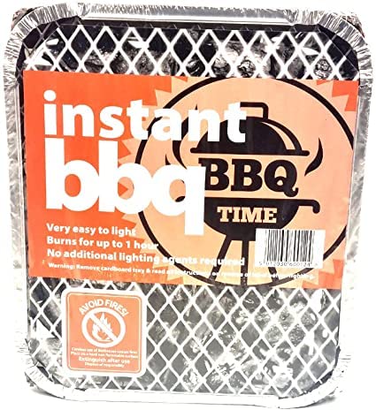 BBQ Time Instant Barbecue - Barbacoa instantánea rápida - Bandeja desechable para barbacoa instantánea - Fiesta de cocina a la parrilla - Fiesta de verano