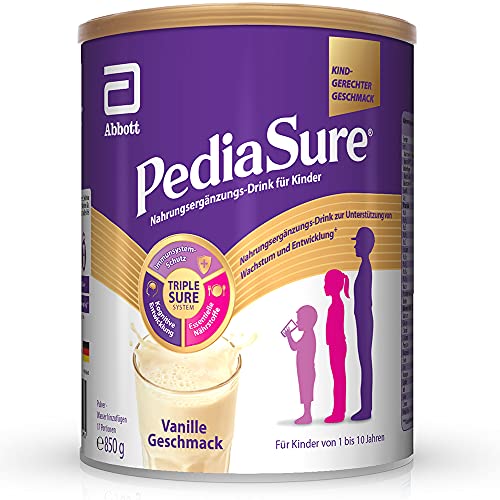 Pediasure Batido de vainilla – 850 g – Complemento alimenticio para niños, batido con 27 vitaminas y minerales y proteínas para niños a partir de 1 año