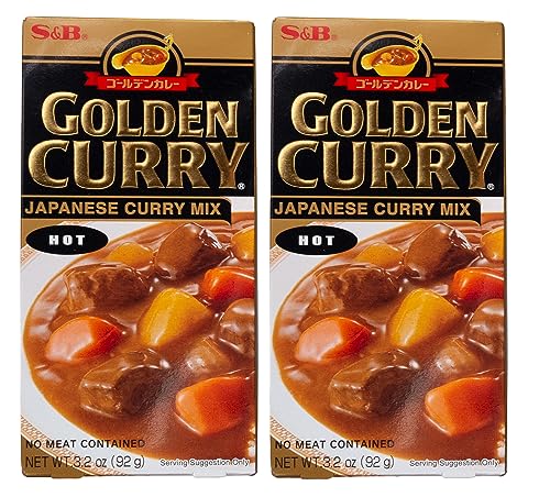TLT FOODS - PACK 2x S&B Curry Japones en pastilla - Picante - 92g (5x18,4g)
