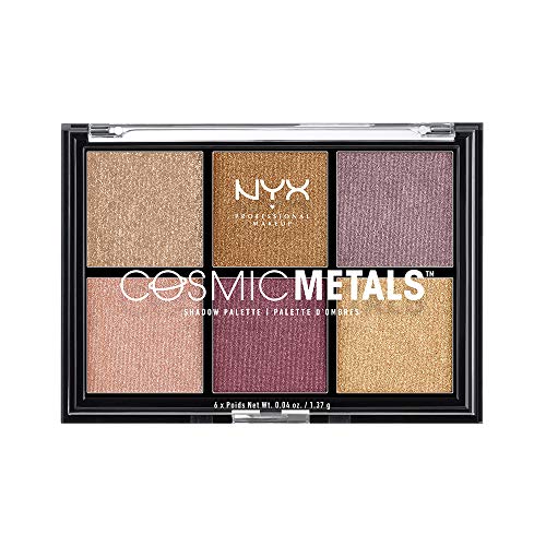 NYX PROFESSIONAL MAKEUP - Paleta de Sombras de Ojos Cosmic Metals Shadow Palette - Tono 1 Electric Color Multicolor