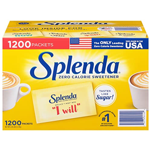 Splenda No Calorie Sweetener Value Pack, 1200 Individual Packets 2.56 lbs