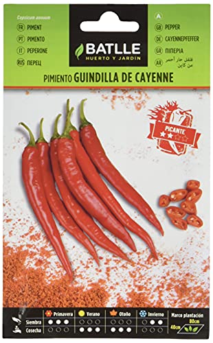 Pimiento Guindilla de Cayenne, rojo