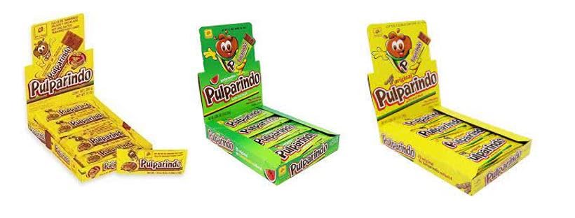 Pack Pulparindo Displays Original - Mango - Sandía - 20 piezas/sabor - Total 60 piezas!
