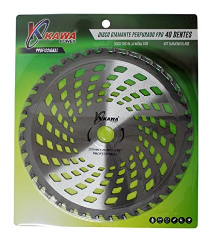 Kawapower KW00541 Disco Cuchilla de Widia Pro con 40 Puntas para desbrozadora