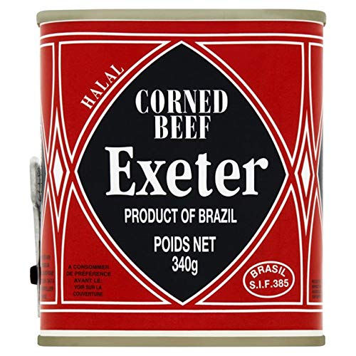 Exeter Halal Carne En Lata (340g) (Paquete de 6)