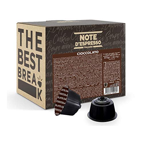 Note d'Espresso - Cápsulas de Chocolate - Compatibles con Cafeteras NESCAFE'* DOLCE GUSTO* - 48 caps