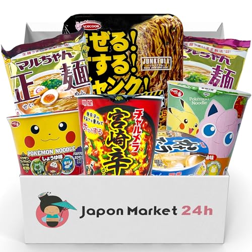 Pack de 7 Ramen Noodles Japonés Auténtico Importado de Japón. Sabores Variados. Experiencia Gourmet de Comida Asiática Instantánea. Delicioso Ramen Instantáneo para Amantes de la Cocina Japonesa