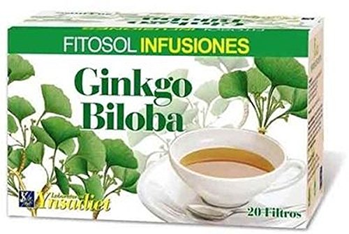 Ginkgo Biloba infusiones 20 filtros (bolsitas té) Laboratorios Ynsadiet