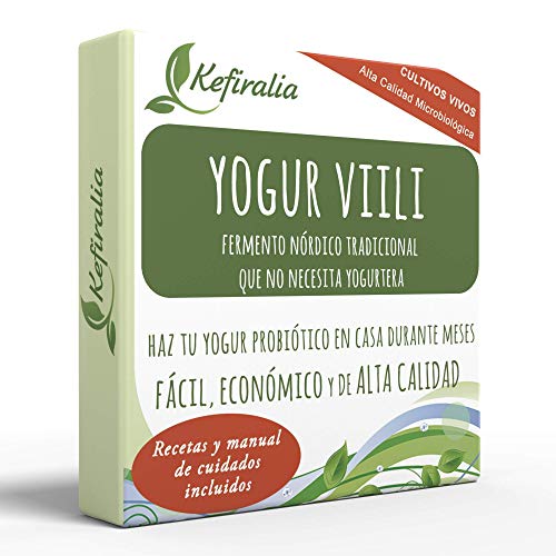 Fermento de Yogur Viili (Reusable de forma ilimitada) + Instrucciones + Recetas + Ayuda y asesoramiento en español - KEFIRALIA