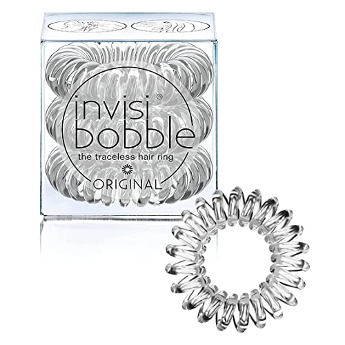 Invisibobble gomas de pelo espiral transparente Crystal Clear Original x3 - Gomillas para pelo - mujer - sin marca