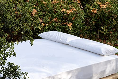 B-Sensible in bedding protection is all you need Sábana Bajera Protectora de Tencel, Impermeable y Transpirable 150 x 190 Blanco