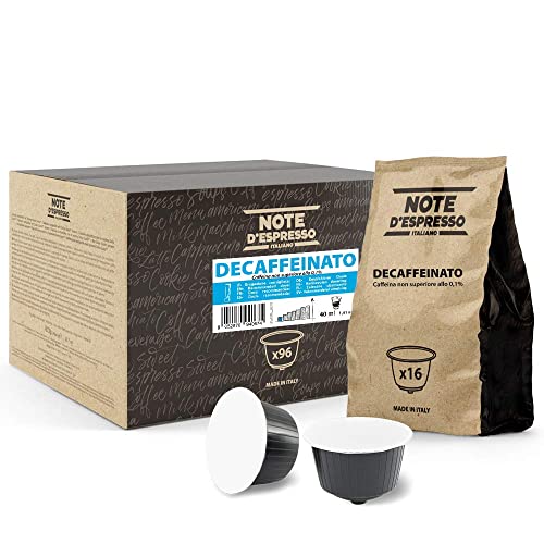 Note d'Espresso - Descafeinado - Cápsulas de Café compatibles con Cafeteras NESCAFE'* DOLCE GUSTO* - 96 caps