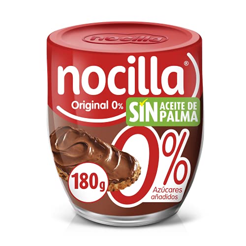 Nocilla Original 0% Azúcares Añadidos, sin Aceite de Palma, 180g