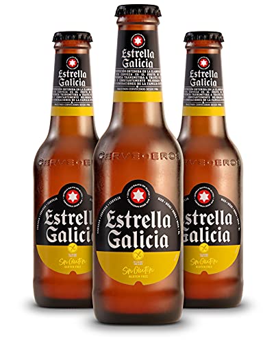 Cerveza Estrella Galicia Sin Gluten-24Unidades de 33Cl (Especial Celíacos)