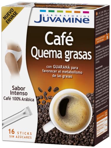 JUVAMINE - Café Quema Grasas - Sticks - Café - 100% Arábica - Sabor Intenso - Tueste Medio