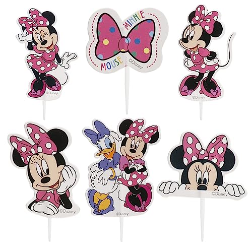 dekora - Kit para Hacer y Decorar Cupcakes de Minnie Mouse en Papel - 6 Modelos 30 Unidades