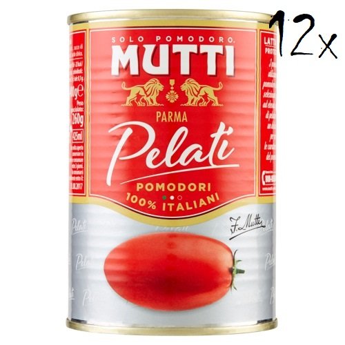 12x Mutti Pomodori Peeled Plum Tomatoes 400g. 100% Italian!