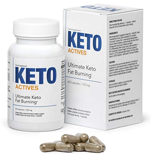 KETO-ACTIVES Premium cura de adelgazamiento, el mejor suplemento dietético, ingredientes 100% naturales, quema de grasa tremenda, elimina la grasa corporal en la cintura, caderas y piernas!