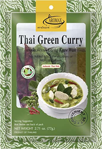 AROMAX Kit de especias para preparar curry verde 560 ml - Lot de 6