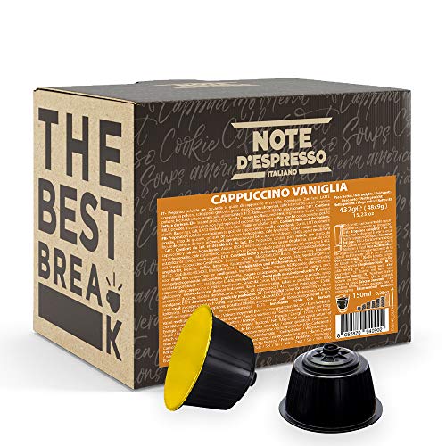 Note d'Espresso - Capuchino con Vainilla - Cápsulas compatibles con Cafeteras NESCAFE'* DOLCE GUSTO* - 48 caps