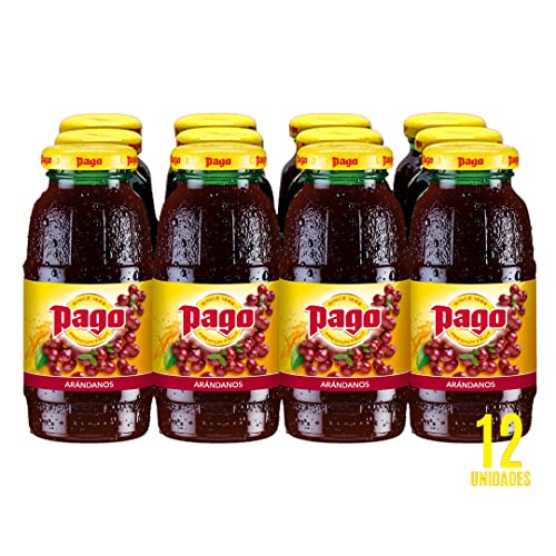 Zumos Pago - Bebida de Arándanos a partir de Zumo de arándanos Pack 12 x 200ml Especialidades