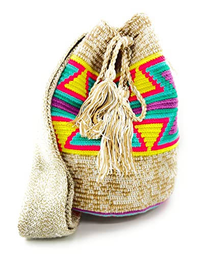 COLOMBIAN STYLE Bolsos Colombianos Artesanales de estampados unicos, mochila Wayuu tanto para mujer como para hombre.