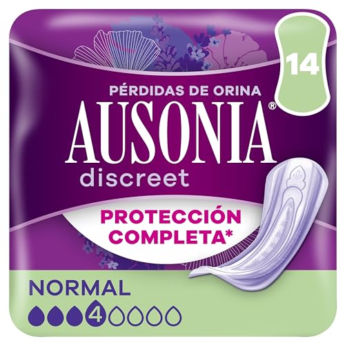 Ausonia Discreet Compresas Para Pérdidas De Orina Para Mujer Normal, 14 Unidades