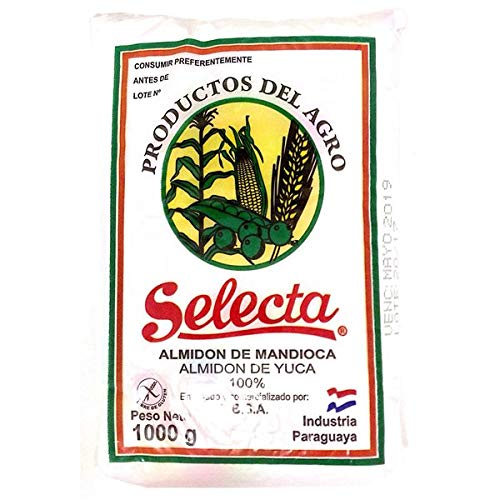 Selecta - Almidón de Mandioca - Almidón de Yuca - Producto Paraguayo - Ideal para Preparar Pan de Queso-1000 Kg