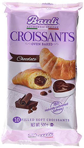 Bauli Croissants Chocolate - Paquete de 10 x 50 gr - Total: 500 gr