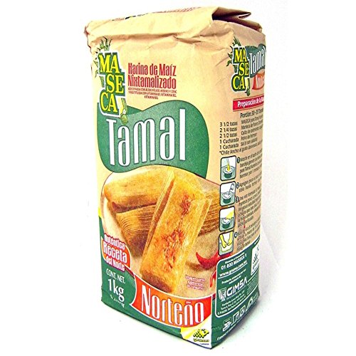 Harina de maíz para tamales, país de origen México, paquete de 1 kg - Harina MASECA Tamal 1 kg