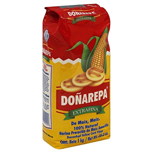 Doña Arepa Extrafina Harina de maíz amarillo 35 oz paquete de 6