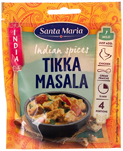 Santa Mar’a Tikka Masala condimento mezcla de especias para la cocina india, 35 g